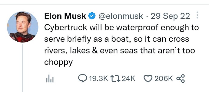 elon boat