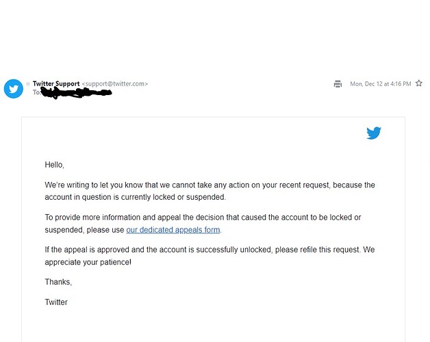 twitter email