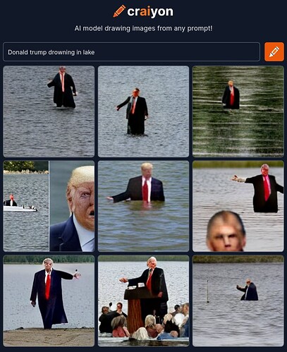 craiyon_055029_Donald_trump_drowning_in_lake