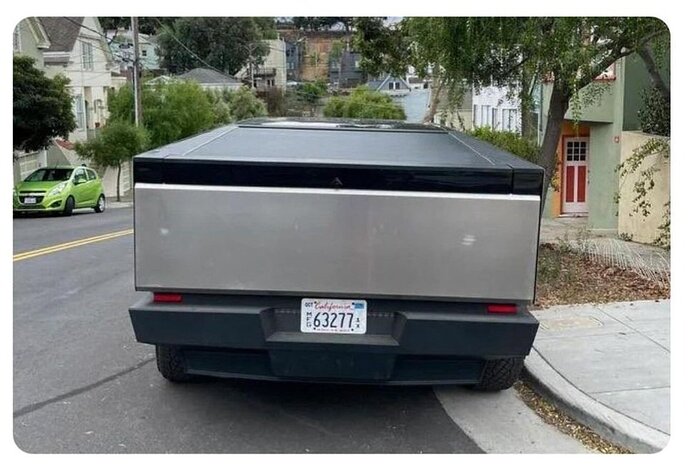 tesla truck ass