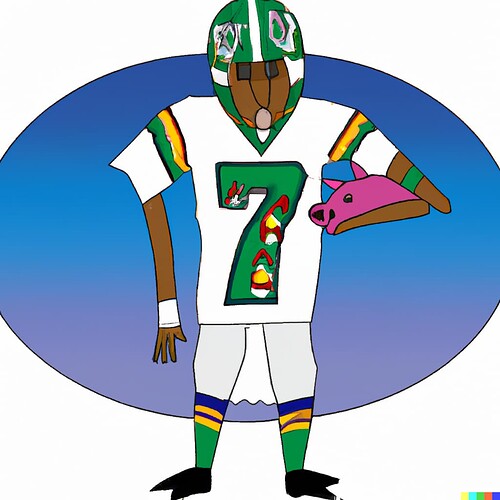 DALL·E 2022-12-06 08.52.13 - quarterback geno smith, number 7, as a goat