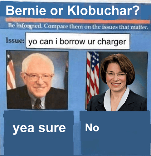 bernie klobuchar meme