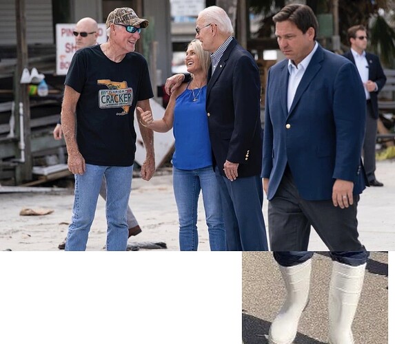 desantis clowned (with boots)