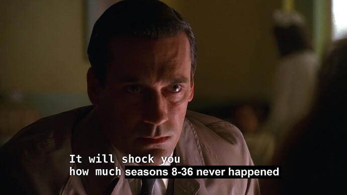 it will shock you how much seasons 8-36 never happened