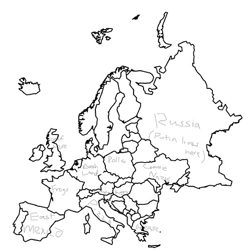 Europe-Country-Blank-Map