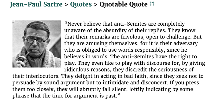 Quote by Jean-Paul Sartre “Never believe that anti-Semites are completely ...”