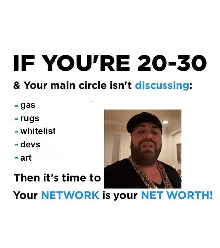 your network is your net worth