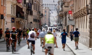 Daily life during phase two of the Covid-19 emergency in the centre of Rome, Italy.